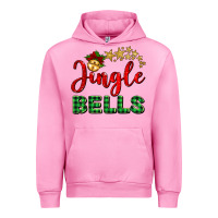 Fuchsia Pink christmas jingle bells Urban Hoodie - BarkalooDesign