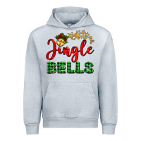 Heather Grey christmas jingle bells Urban Hoodie - BarkalooDesign