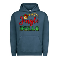 Pigment Midnight Navy christmas jingle bells Urban Hoodie - BarkalooDesign