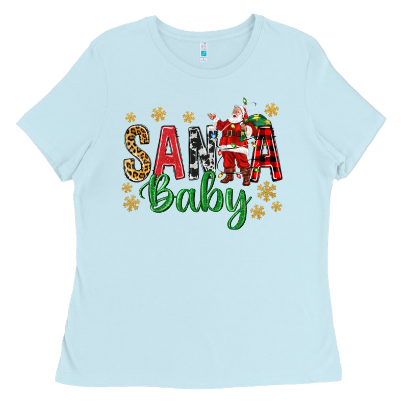 Santa Baby With Santa Ladies Tee by BundleAndBundleShop | Teevron