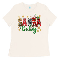 Bone Santa Baby With Santa Ladies Tee - BundleAndBundleShop