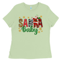 Matcha Santa Baby With Santa Ladies Tee - BundleAndBundleShop