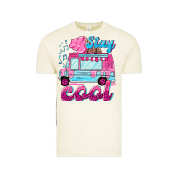Vintage Arctic Stay cool with ice cream van summer Vintage Tee - NancyCooperArtShop
