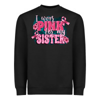 Black i wear pink for my sister Heavyweight Sweatshirt - FaDigitalArtStudio