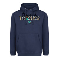 Navy blessed teacher Heavyweight Hoodie - CowhideDigitalArt