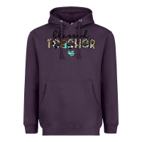 Plum blessed teacher Heavyweight Hoodie - CowhideDigitalArt