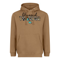 Toasted Coconut blessed teacher Heavyweight Hoodie - CowhideDigitalArt