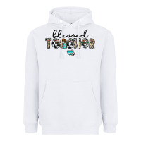 White blessed teacher Heavyweight Hoodie - CowhideDigitalArt