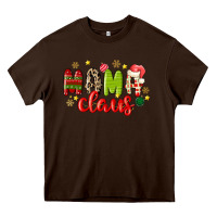 Chocolate Brown mama claus Heavy Core Tee - MaliasSmallBusiness
