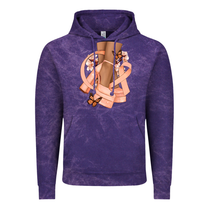 Cancer Diva Peach Ribbon Vintage Hoodie by NancyCooperArtShop | Teevron