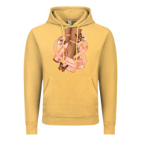 Vintage Mustard Cancer diva peach ribbon Vintage Hoodie - NancyCooperArtShop