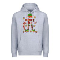 Heather Grey im the oldest elf i make the rules Premium Hoodie - FaDigitalArtStudio