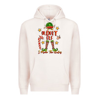 Pale Pink im the oldest elf i make the rules Premium Hoodie - FaDigitalArtStudio