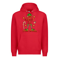 Red im the oldest elf i make the rules Premium Hoodie - FaDigitalArtStudio