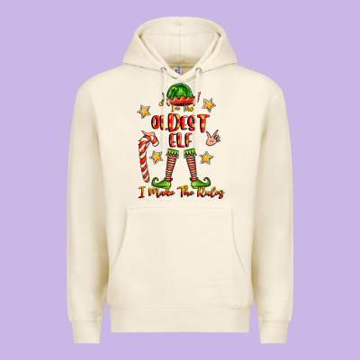 Im The Oldest Elf I Make The Rules Premium Hoodie Designed By Fadigitalartstudio