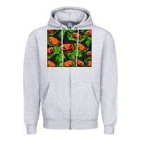 Heather Grey halloween pumpkin mouse pad Zipper Hoodie - BundleAndBundleShop