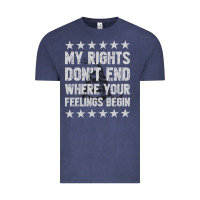 Vintage Denim My Rights Don't End Where Your Feelings Begin Vintage Tee - artisFamous