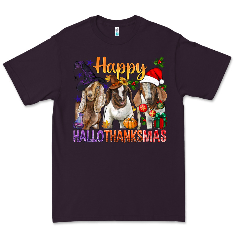 Happy Hallothanksmas Goats Premium Tee by BundleAndBundleShop | Teevron