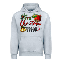 Heather Grey it's Christmas time Urban Hoodie - BarkalooDesign