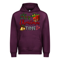Mauve Wine it's Christmas time Urban Hoodie - BarkalooDesign
