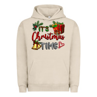 Pigment French Oak it's Christmas time Urban Hoodie - BarkalooDesign