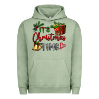 Pigment Oil Green it's Christmas time Urban Hoodie - BarkalooDesign