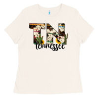 Bone tenesse state cowhide serape cactus Ladies Tee - RanaPortraitStore