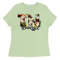 Matcha tenesse state cowhide serape cactus Ladies Tee - RanaPortraitStore