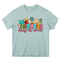 Arona teacher change the world Heavy Core Tee - MaliasSmallBusiness