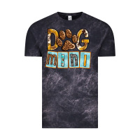 Cloud Black Dog Mini with Paw Vintage Tee - texasbilliewilder