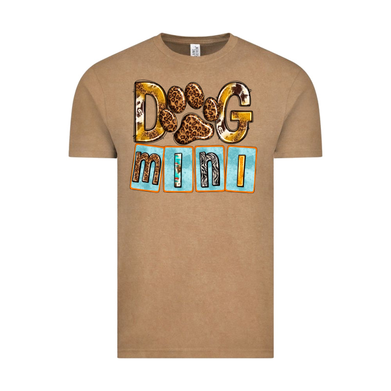 Dog Mini With Paw Vintage Tee by texasbilliewilder | Teevron
