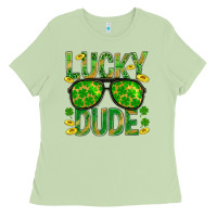 Matcha Lucky Dude St Patricks Ladies Tee - BundleAndBundleShop