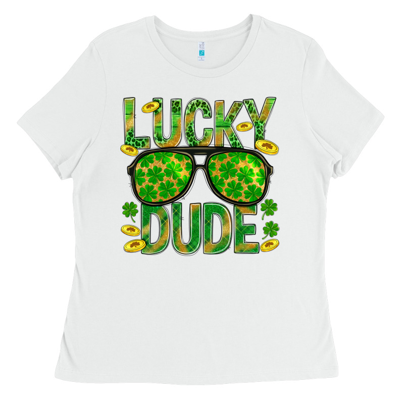 Lucky Dude St Patricks Ladies Tee by BundleAndBundleShop | Teevron