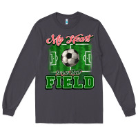Smoke My heart is on that court Soccer Long Sleeve Tee - HowdyJamesFarm