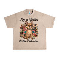 French Oak life is better with a chihuahua Urban Heavy Tee - JahusDesignShop