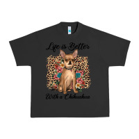 Pigment Black life is better with a chihuahua Urban Heavy Tee - JahusDesignShop