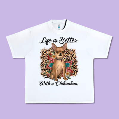 Life Is Better With A Chihuahua Urban Heavy Tee Designed By Jahusdesignshop