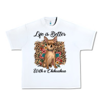 White life is better with a chihuahua Urban Heavy Tee - JahusDesignShop