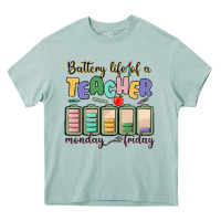 Arona battery life of a teacher monday friday Heavy Core Tee - MaliasSmallBusiness