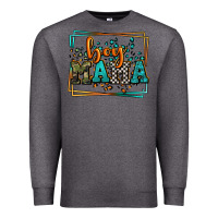 Charcoal Heather leopard camo boy mama Mother's Day Premium Sweatshirt - LillyAllenDesigns