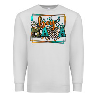 Dove Grey leopard camo boy mama Mother's Day Premium Sweatshirt - LillyAllenDesigns