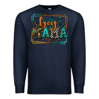 Navy leopard camo boy mama Mother's Day Premium Sweatshirt - LillyAllenDesigns