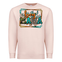 Pale Pink leopard camo boy mama Mother's Day Premium Sweatshirt - LillyAllenDesigns