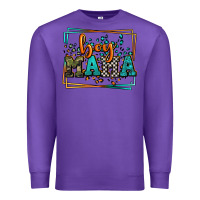 Purple leopard camo boy mama Mother's Day Premium Sweatshirt - LillyAllenDesigns