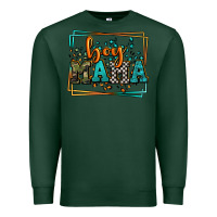 Sports Green leopard camo boy mama Mother's Day Premium Sweatshirt - LillyAllenDesigns