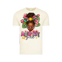 Vintage Arctic August Girl Afro Woman Summer Vintage Tee - texasbilliewilder