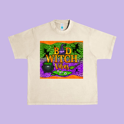Bad Witch Vibes Urban Heavy Tee Designed By Nancycooperartshop