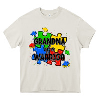 Cream grandma of a warrior Heavy Core Tee - JahusDesignShop