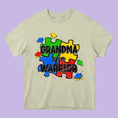 Grandma Of A Warrior Heavy Core Tee Designed By Jahusdesignshop