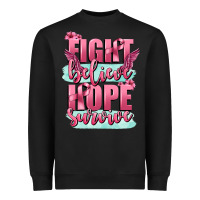 Black fight believe hope survive cancer awareness Heavyweight Sweatshirt - FaDigitalArtStudio
